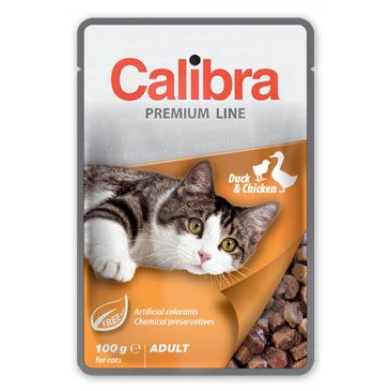 Calibra cat kapsa Premium kachna+drůb.v omáčce 100g