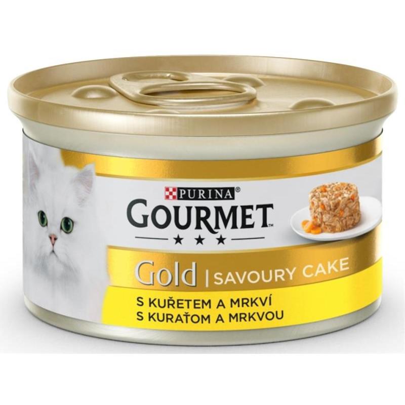 Gourmet Gold Savoury Cake kuřecí s mrkví 85g