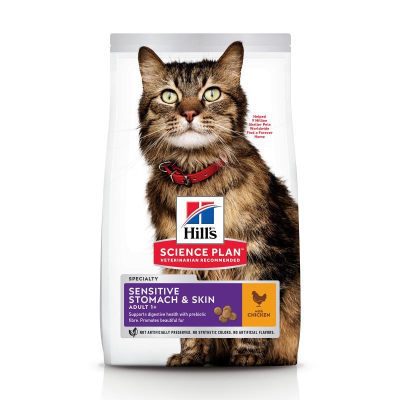 Hill's SP Feline Adult Sensitive Stomach & Skin 7 kg new 604069