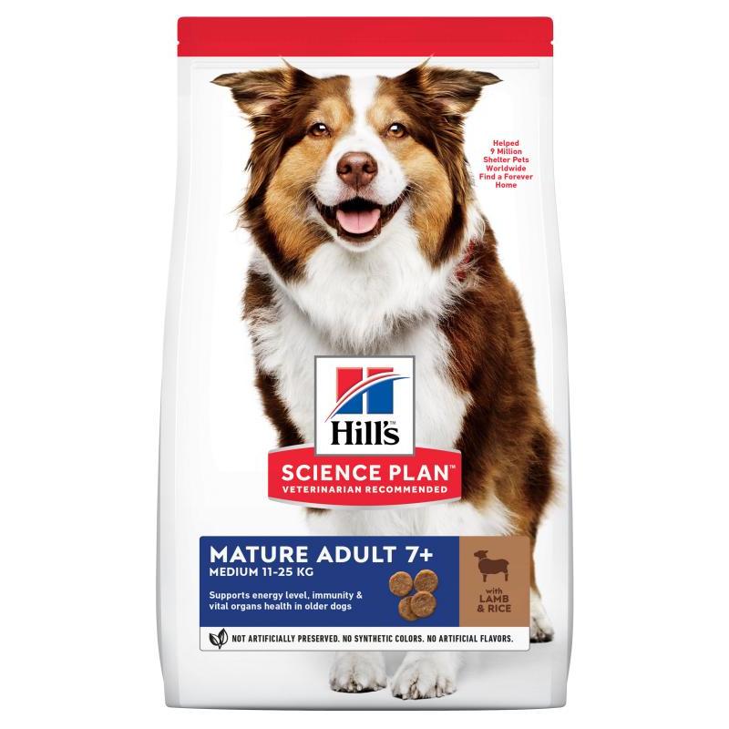 Hill's SP Canine Mature 7+ Medium Lamb 14 kg New 604379