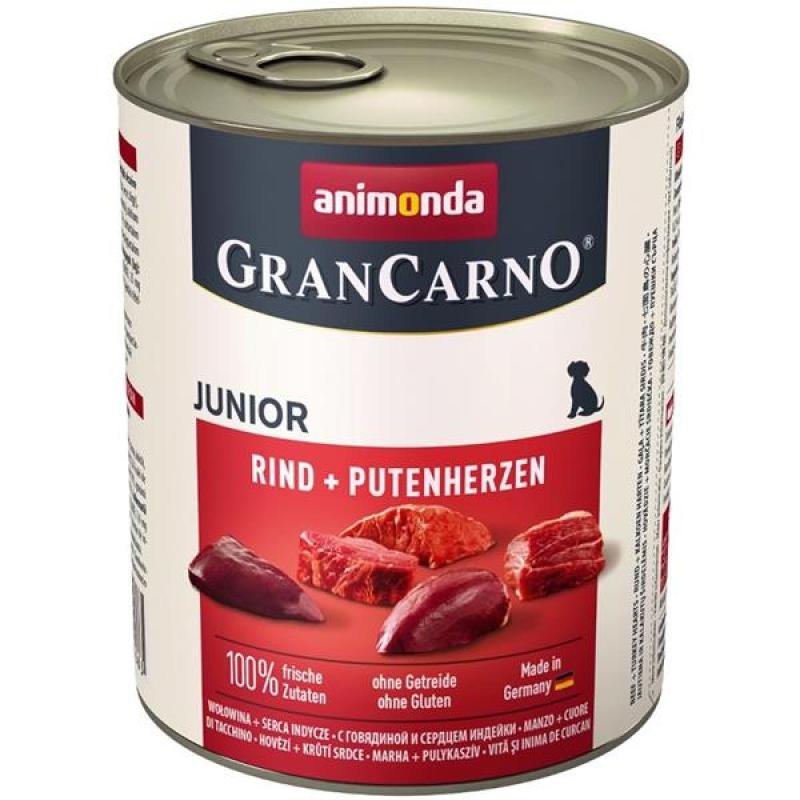 GranCarno dog konz.Junior hov+kr.srdce 800g